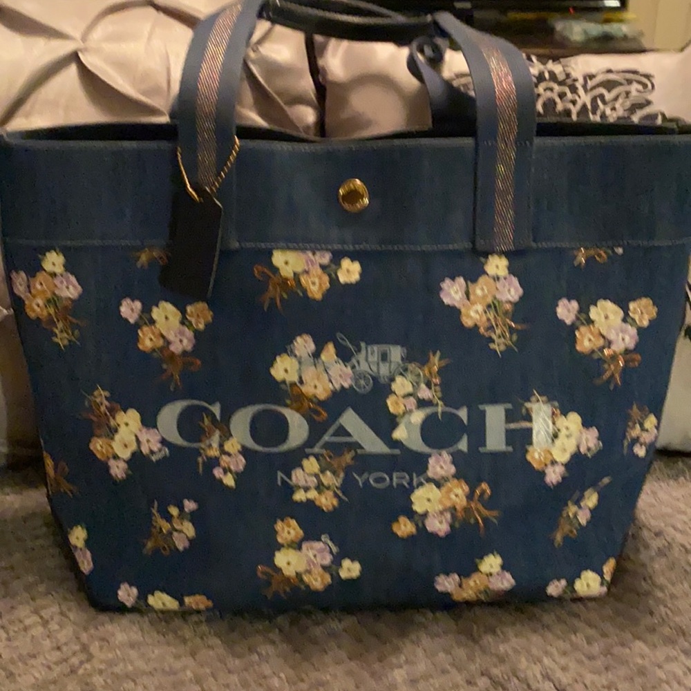 COACH DENIM TOTE